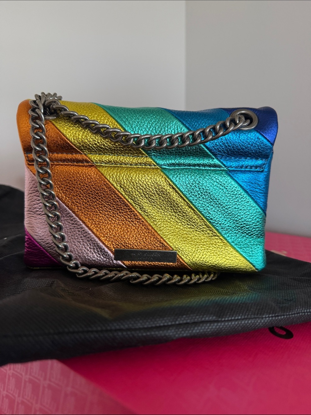Kurt Geiger LEATHER KENSINGTON BAG - Picture 5 of 8